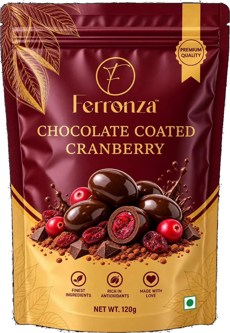 Ferronza Chocolate Coated Cranberry pouch